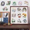 50 Halloween Groovy Skull Cartoon Stickers: DIY Phone Case & Notebook Decorations