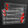 4PCS Car Door Handle Sline Badge Decoration Sticker Auto Applique Accessories for Mercedes Benz W211 W204 W210 W203 CLA GLA