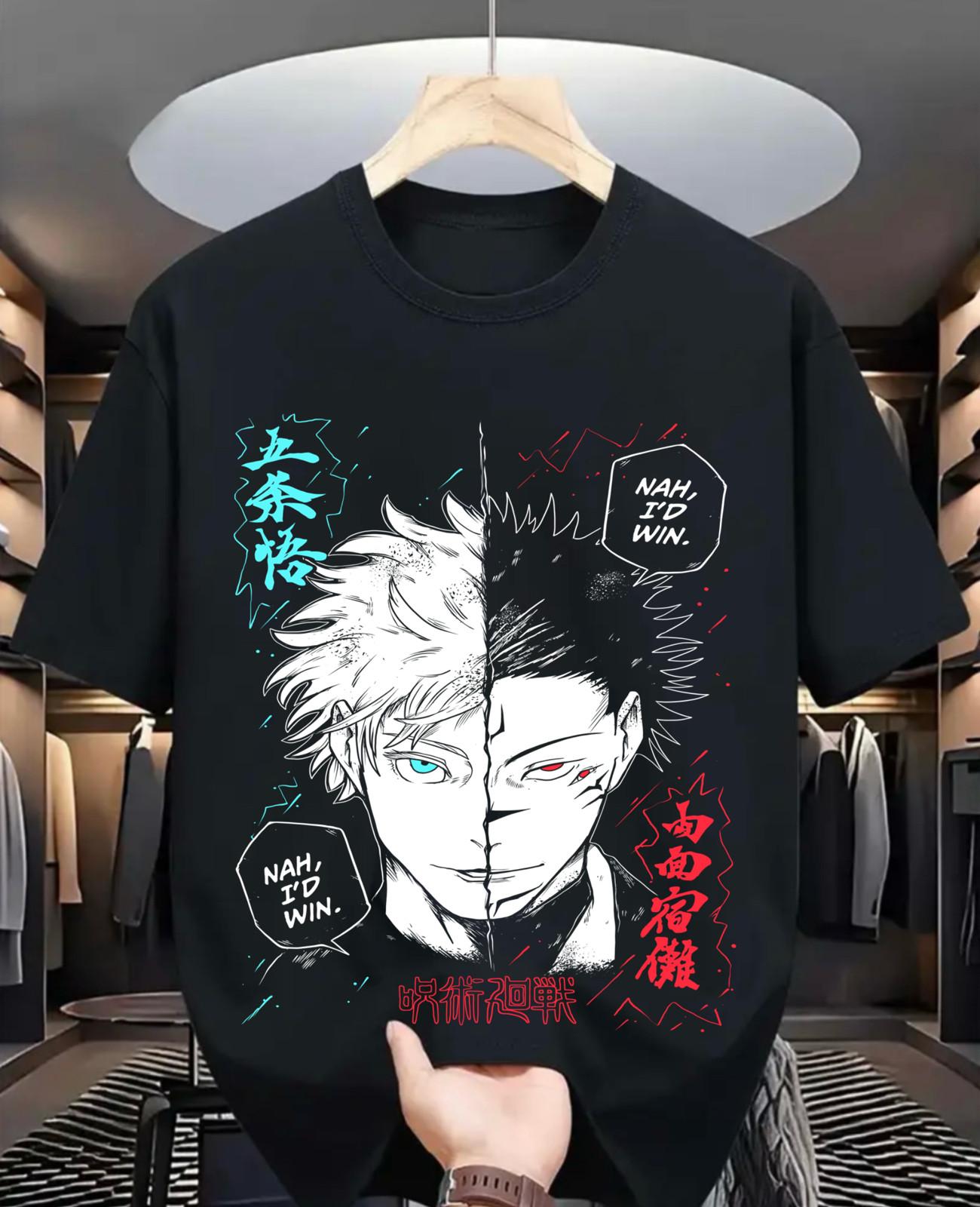 Sukuna T-Shirt Gojo Satoru Megumi Itadori Yuji Jujutsu Kaisen Horror Gift Shirt XXXXL