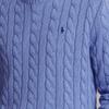 Polo Ralph Lauren FW22 Color Sólido Pequeño Pony Bordado Punto Cable Cuello Redondo Manga Larga Suéter Hombre suéter Azul 710775885-037