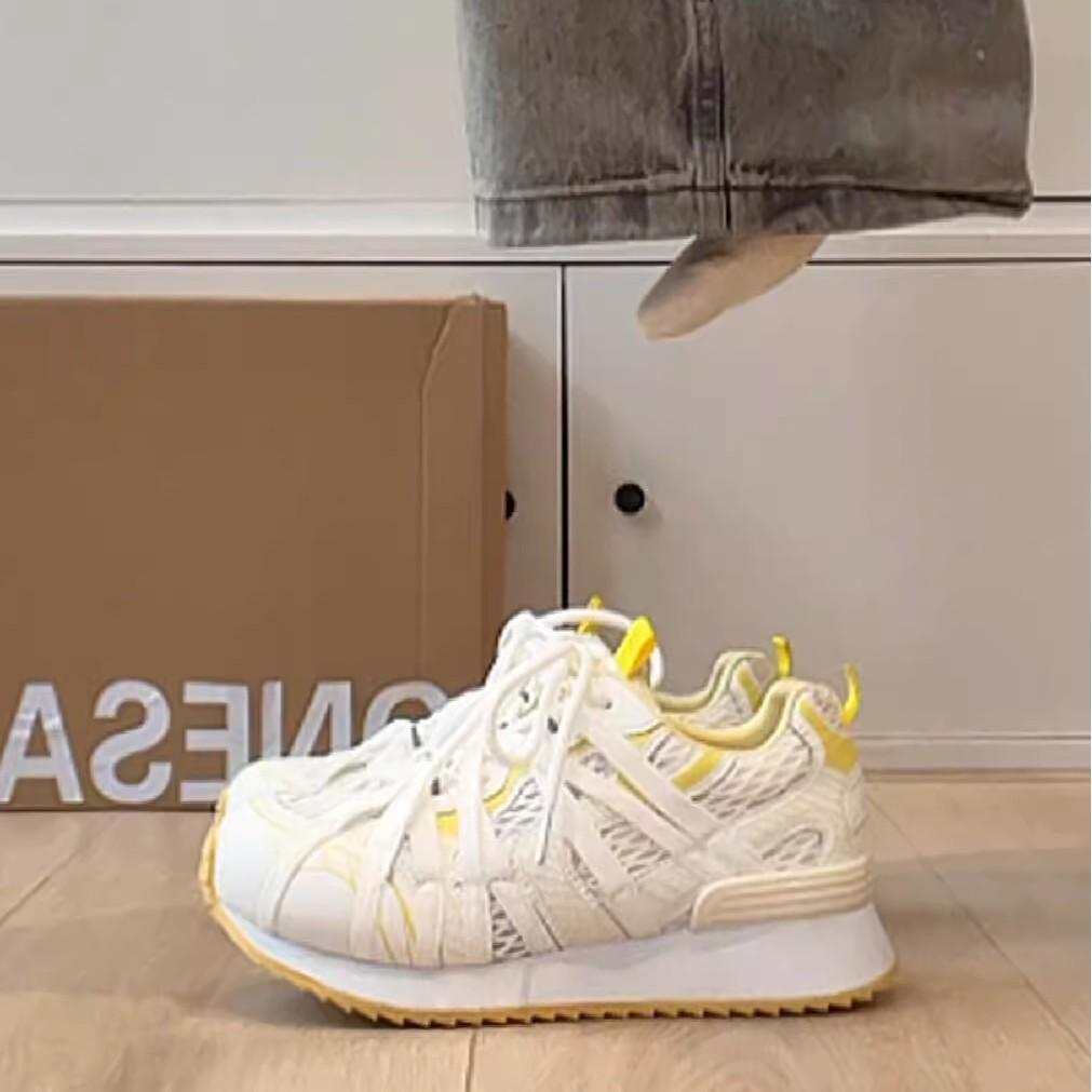 7Cm Inner Height Increase Mesh Breathable Forrest Gump Shoes Women's 2025 Summer New Thick-soled Lightweight Casual Sports Dad Shoes