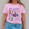 Children's Clothing Anime Kpop Pattern T-shirt for Boys and Girls, Summer Casual Short Sleeved Round Neck T-shirt, Cute Cartoon Printed T-shirt