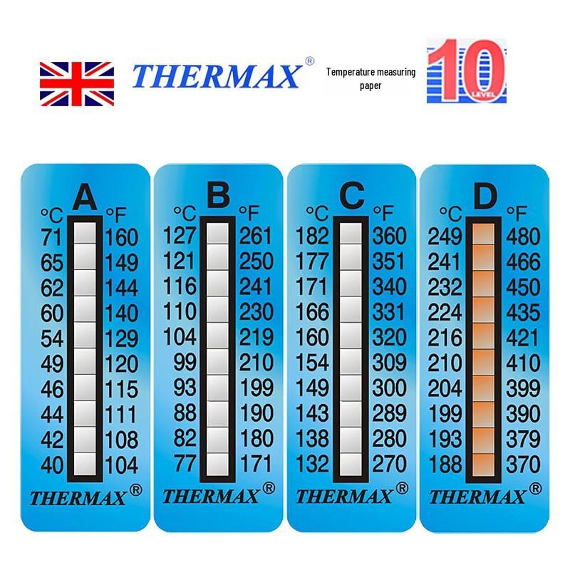 THERMAX UK Importovaný laboratorní teplotní testovací papír (CN verze)