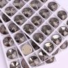 High Quality Rivoli 80+ Colors Rhinestones Crystal AB Sew-on Glass Gems Clothing Flatback Sewing Stones Women Bling Bling Shine