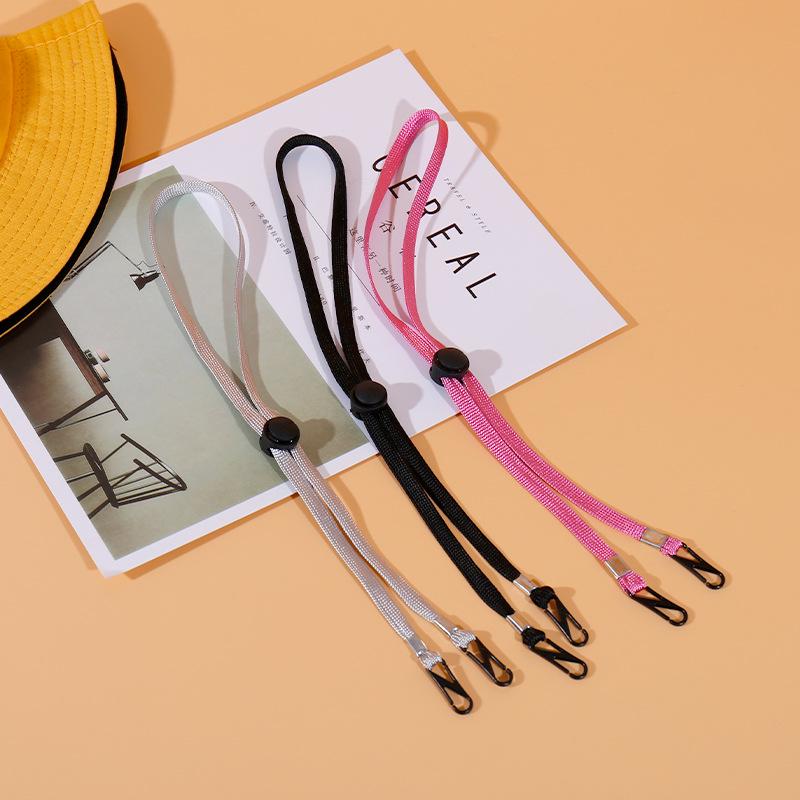 Adjustable Windproof Hat Cord with Mask Lanyard