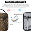 Snake Pattern Insulated Lunch Bag for Women Kids Portable Food Boxes Thermal Lunch Box Tote