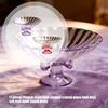 Handmade Clear Glass Serving Platter Decorative Bowknot Detailing And Elevated Base Great For Gift Giving