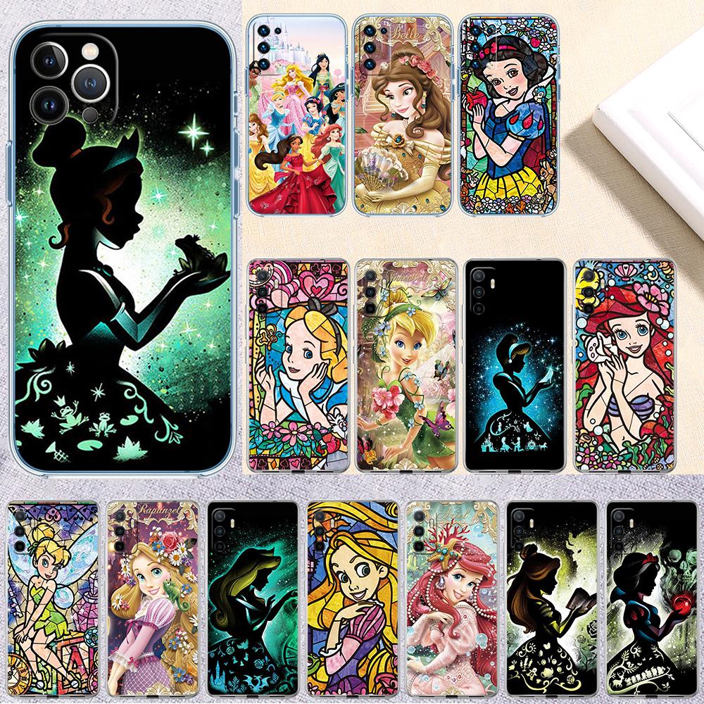 Disney Princess Transparent Phone Case for Motorola Moto G10 G20 G30 G31 G32 G34 G35 G41 G42 G50 G51 G52 G55 G60 G60S