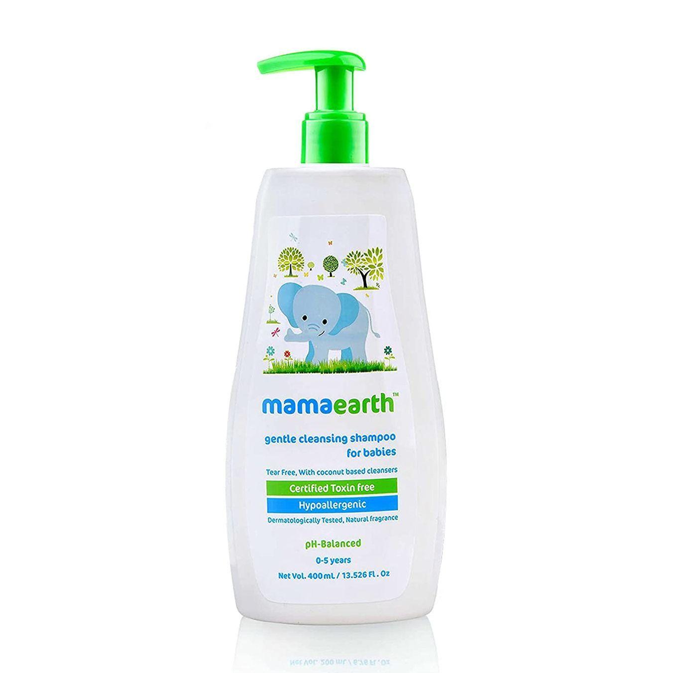 

Детский нежный шампунь (400 мл), Gentle Cleansing Shampoo for Babies, Mamaearth