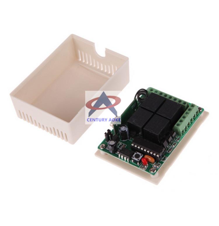 12V DC Four-Way Remote Control Switch with 10A Relay Output