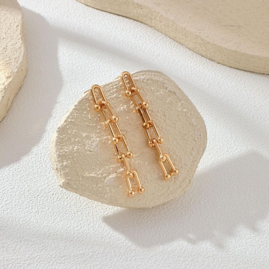 Design Unique Geometric Minimalist Ushaped Horseshoe Buckle Chain Necklace Bracelet