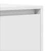 White Sideboard with Drawers 120 x 41 x 75 cm Engineered Wood
