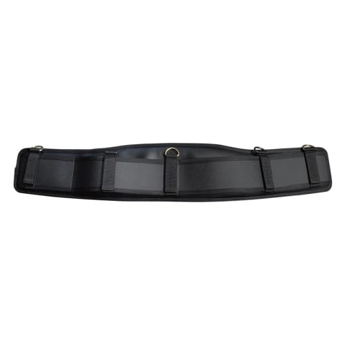 Fujiya Support Belt, Medium, Black and Gold, Light PU Leather Series, ASB-01MBG