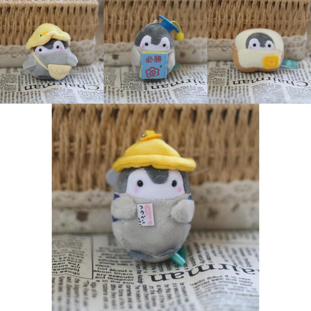 Cute Penguin Plush Toy Pendant Soft Stuffed Animal Keychain Doll Cartoon Bag Charm