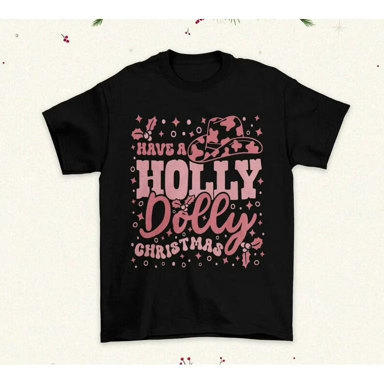 New dolly Holly Christmas Unisex Tshirt Tops tee T-Shirt S-234XL Black Gift Fans  A028