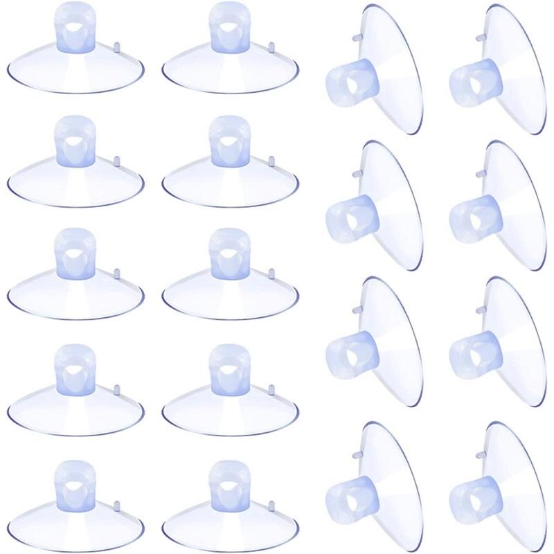 30/40/50/60mm Suction Cups with Holes Sucker Pads with Holes Perforated Suction Cup for Glass Window Decor Wedding Car 10PCS