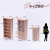 moin moin Miniature Shelf Furniture Set Scale Open Rack Drawer Shelf Trinket Box Movable Cafe Single Retro Antique Natural Brown Wood Wooden Doll