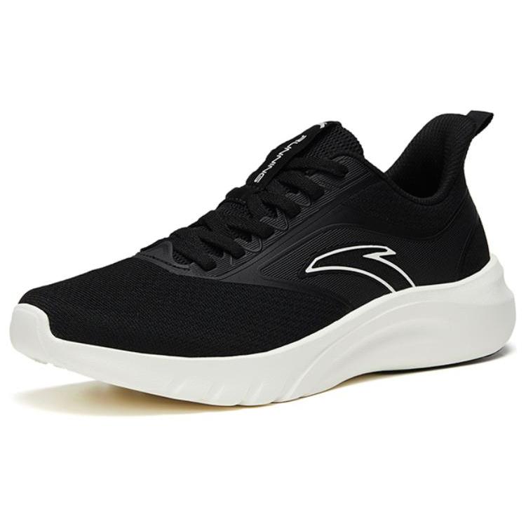 New Anta Running Collection Anti Slip Wear Resistant Low Top Casual Running Shoes Men's Black 112325575-1