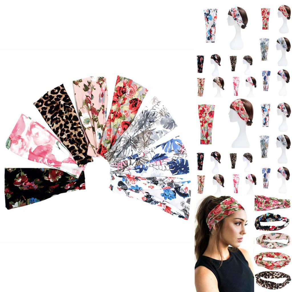 Comfortable Women's Wide Elastic Stretchy Headband For Fitness Running And Sports