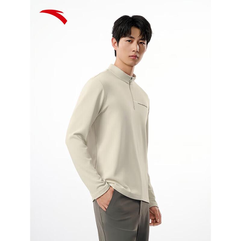 ANTA CHN Series Men s National Team Air Muffin Half-Zip Fleece Long Sleeve T-Shirt L