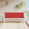 Garden Bench Cushion Red 200x(50+50)x7 Cm Oxford Fabric