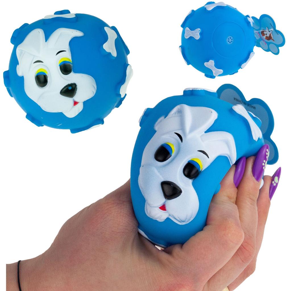 19041 BALL FOR DOG/CAT squeaky chew TOY rubber
