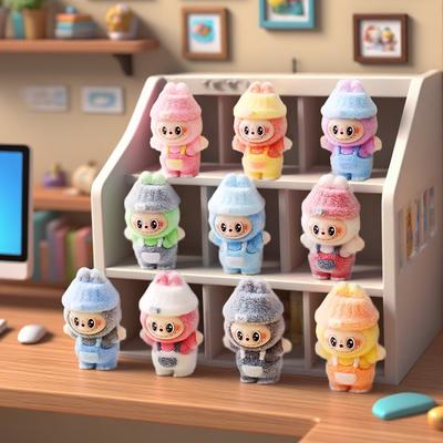 Peluche Nouveaux Produits, Salopettes, Tissu, Ornements Mignons à Grain, Décorations de Bureau Mignonnes de Dessin Animé, Jouets Tendance, Cadeaux Créatifs