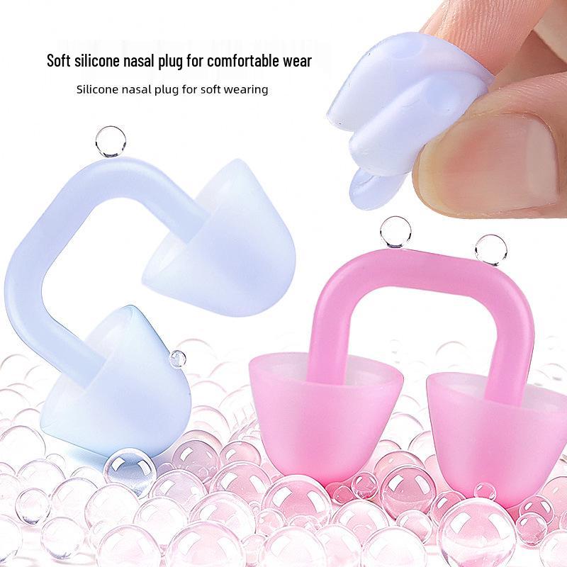 U-Shaped Silicone Nose Clip for Swimming - Anti-Choking, Anti-Shedding Nasal Plug for Training