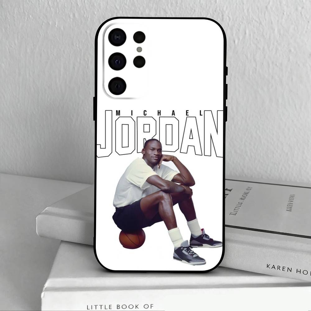 Basketball M-Michael J-Jordan-N Phone Case For Samsung S25,S24,S21,S22,S23,S30,Ultra,S20,Plus,Others Soft Black Cover