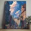 1 Box of Puzzles 500/1000/1200/2000pcs Puzzle Art Wall Decoration - Comic Style Beautiful City Street Scene Puzzles, Home Wall Art Decoration, Suitabl