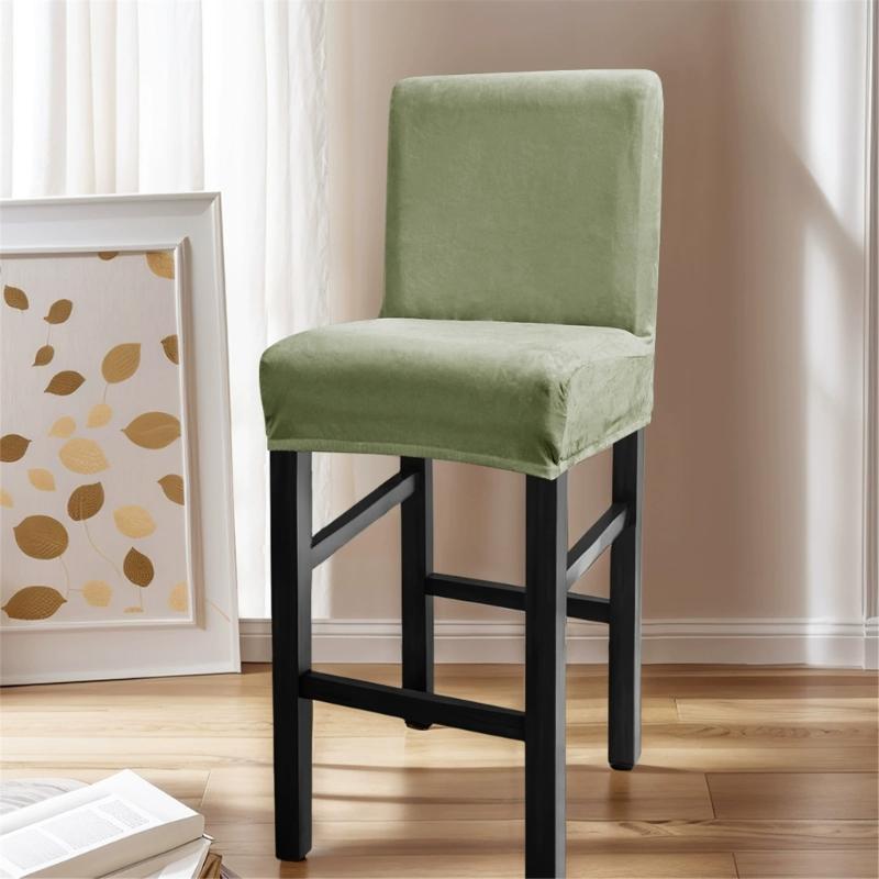 Dining Chair Slipcovers Machine Washable Polyester Fabric Nonslip Designs Various Color For Home Decoration