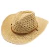 National Style Hollow Cowboy Hat Men's Hat Summer Beach Hat Western Cowboy