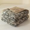 INS Skin-Friendly Washable Cotton Summer Quilt - Brushed Flannel Cooling Blanket for Dorms