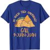 In Queso Emergency Call 9 Juan Juan Funny Taco Graphic T-Shirt Casual Crewneck Tee