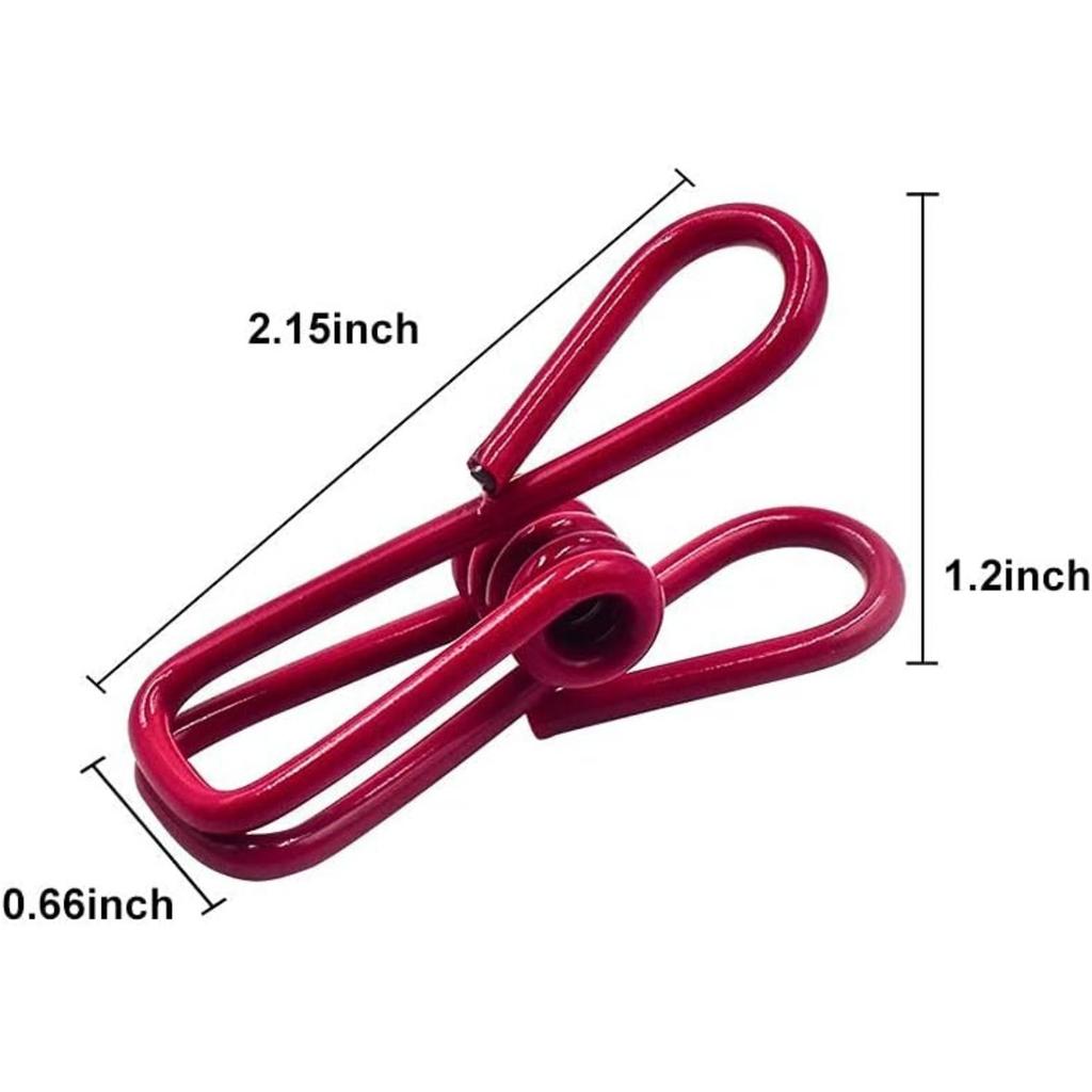 10 Pcs Colorful Metal Clothespins, Multipurpose & Durable. 16x10cm, for Laundry, Crafts, Photos