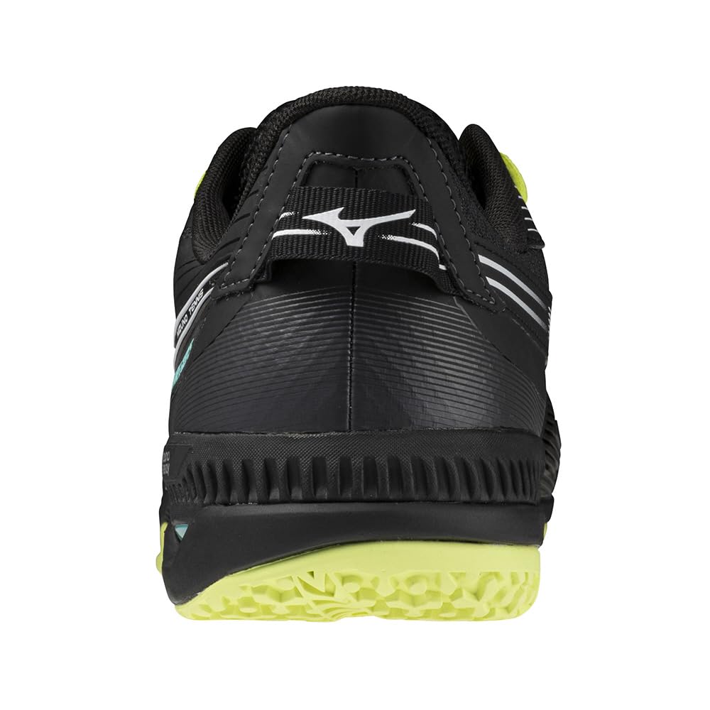 Tennisschuhe Wave Exceed 5 OC Kunstrasenplatz Vereinsaktivitäten Leichtgewicht Softtennis Harttennis Unisex Erwachsene Schwarz x Weiß x Gelb cm 4E