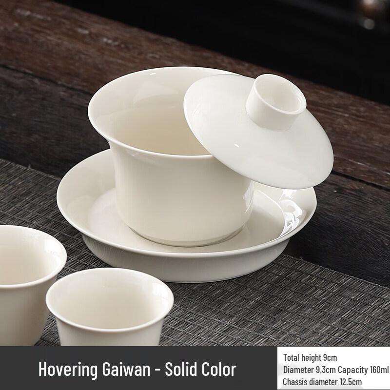 Ceramic Sancai Gaiwan Tea Bowl