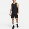 Nike Striped Color Block Loose Fit Straight Leg Basketball Shorts Men shorts Black Gold FN2652-011