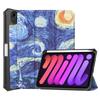 For iPad Mini 7 6 8.3'' with Pen Holder-[Tri-fold Stand +  Auto Wake/Sleep], Colorful Premium PU Leather Case Shockproof Shell