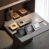 Brushed Aluminum 1 Gang Door Bell Switch Golden Frame Function Key 2gang 2 Way Household Electrical Switch In Stock