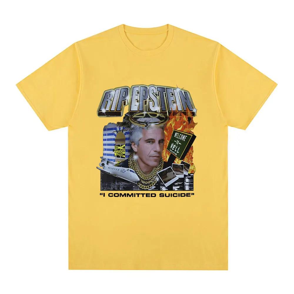 Jeffrey Epstein Graphic T Shirt Womes Fashion Casual Short Sleeve T-shirt Vintage Gothic Oversized T-shirts Streetwear