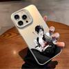 Black Butler Phone Case For iPhone 16 15 14 13 12 11 Plus Pro Max multicolor Aurora laser Shockproof Funda Cover