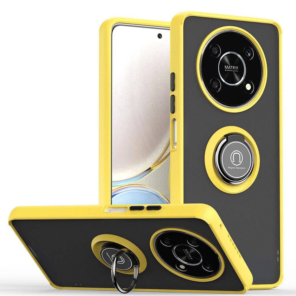 Shock Proof Armor Matte Case for Honor X9A Magic 5 Lite Pro 50 70 60 SE X7A X8A X7 X8 X9 Camera Lens Protect Ring Holder Full Protection Cover