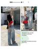 Light Blue High-Waisted Wide-Leg Jeans for Women - Trendy and Slimming Loose-Fit Casual Pants