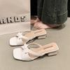 Temperament Light Heel Square Head Square Root Outer Wear Summer Sweet Skirt Thick Heel Cool Slippers New Elegant Sandals