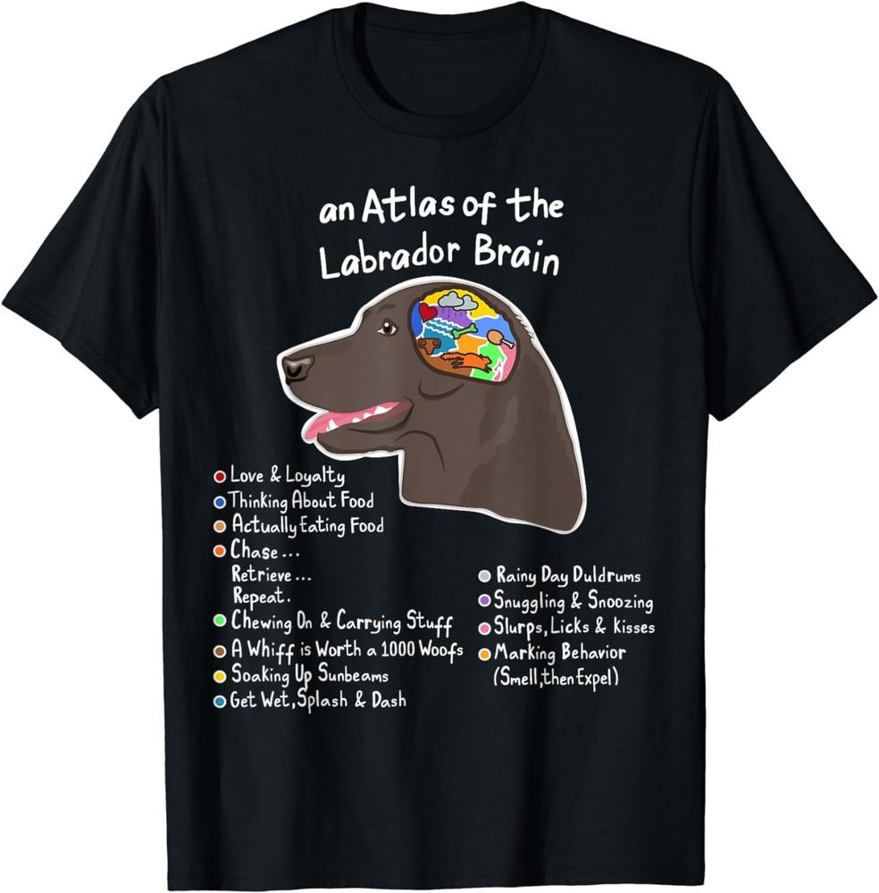 

Labrador Brain Black Yellow Chocolate Lab Gift T Shirt Labby Gift T-Shirt 4XL