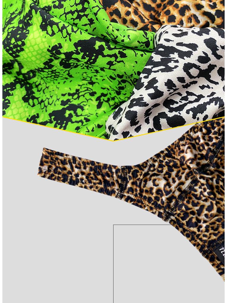ADANNU Men's Leopard Thong AD745 - Youthful, Sexy Single String Underwear
