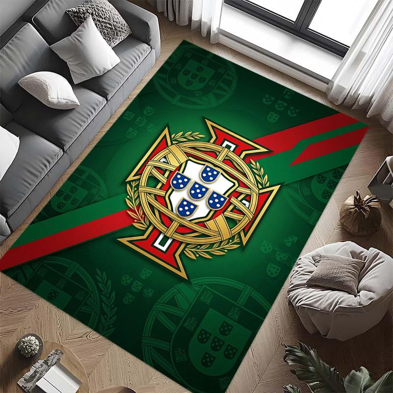 Portuguese Heritage Emblem Carpet Living Room and Bedroom Mats Home Decor Christmas Gifts Office Chair Cushion Bathroom Mat