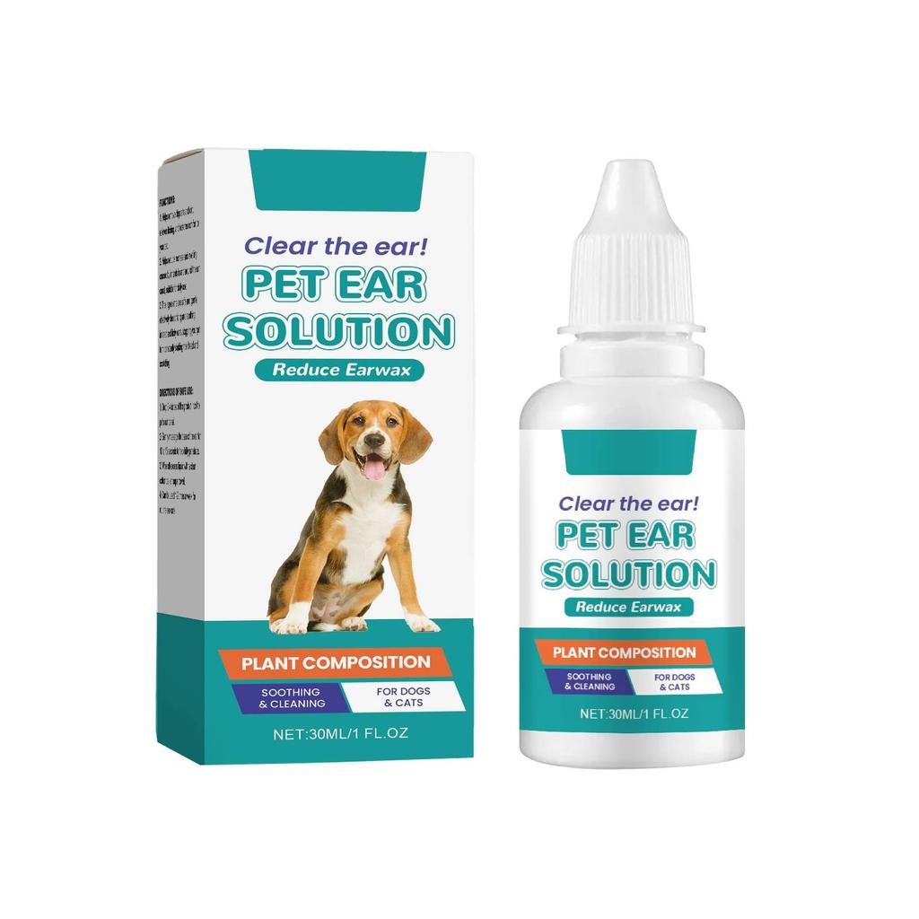 Pet Ear Cleanser Ear Cleanser Pet Ear Cleanses Hydratační a zklidňující ušní kanálky Vyživující přípravek na čištění uší, 30 ml