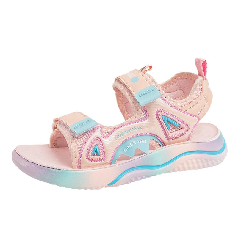 Fashion Handsome Boys Open-toed Sandals Velcro Girls Versatile Sports Sandals